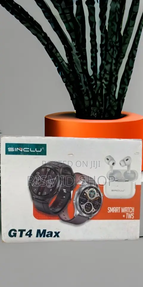 Sinclu GT4 Max 2-in-1 Smartwatch & TWS Earphones Set - 1