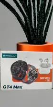 Sinclu GT4 Max 2-in-1 Smartwatch & TWS Earphones Set - 1