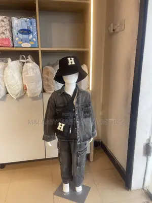 Boys' Black Jeans Three-Piece Outfits