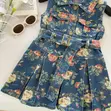 Cute Stylish Girls' Jean Dress with Belt - 1