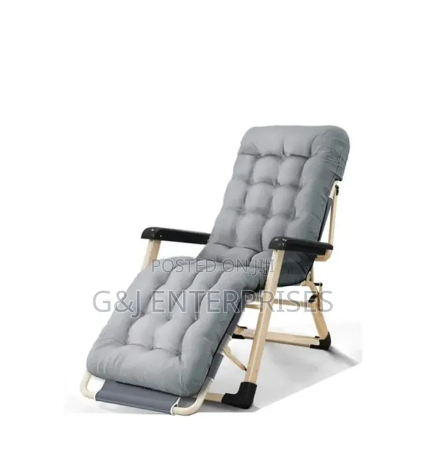 Adjustable Outdoor Relaxing Chair with Cushion - 1