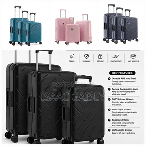 3-Piece Zipless ABS Hard Shell Luggage Set