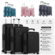 3-Piece Zipless ABS Hard Shell Luggage Set - 1