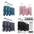 3-Piece Zipless ABS Hard Shell Luggage Set - 2