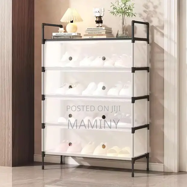 Dust Proof Shoe Rack - 5, 6, & 7 Tiers - 1