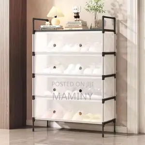 Dust Proof Shoe Rack - 5, 6, & 7 Tiers