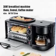 Silver Crest 3-in-1 Breakfast Maker - Oven, Grill, Coffee Maker - 3