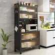 Modern Multi-Tier Kitchen Storage Cabinet - 2