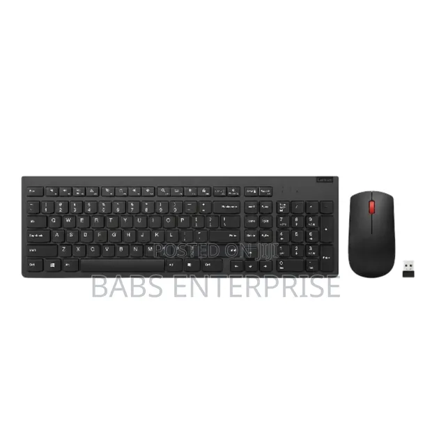 Lenovo Essential Wireless Combo Gen 2 Keyboard and Mouse - Black - 1