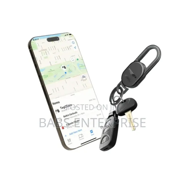 Promate TagChain Smart Carabiner Keychain with Apple Find My - 1