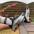 Nike Shox R4 Sneakers - White/Black/University Red - 2