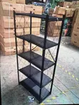 Foldable 5-Tier Kitchen Storage Rack on Wheels - 3