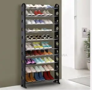 9-Tier Shoe Rack - Stylish Space-Saving Organizer
