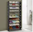 9-Tier Shoe Rack - Stylish Space-Saving Organizer - 1
