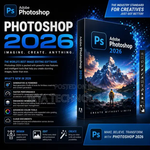 Adobe Photoshop 2026 - Professional Photo Editing Suite (Mac/Win) - 1