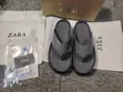 Zara Gray Platform Thong Sandals - 1