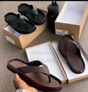 Minimalist Thick-Soled Thong Sandals - Zara