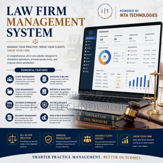 Law Firm Management System for Lawyers - 1