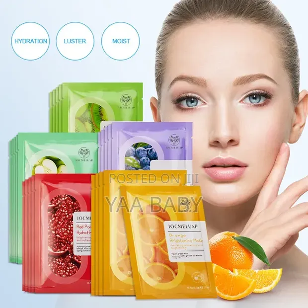 Anti-Aging Sheet Face Masks - Fruit & Aloe Vera - 1