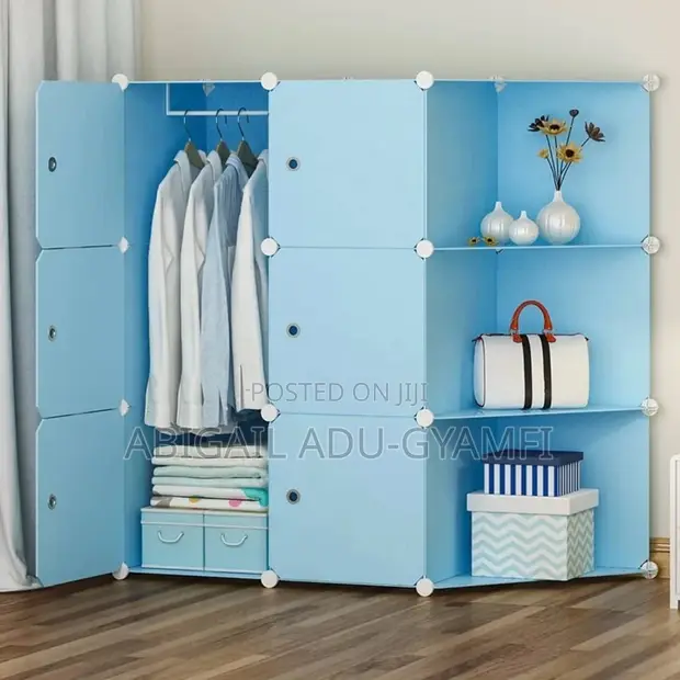 Plastic Wardrobe - 9 Cubes - 1