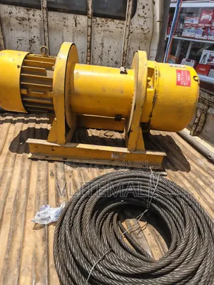 Heavy-Duty Yellow Electric Winch Motor (3-Phase)