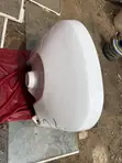 White Ceramic Wall-Mounted Wash Basin - 2