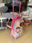 Single Trolley School Bag for Girls - 2