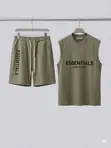 Essentials Fear of God Men's Sleeveless Tank Top and Shorts Set - 1