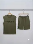 Essentials Fear of God Men's Sleeveless Tank Top and Shorts Set - 2