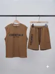 Essentials Fear of God Men's Sleeveless Tank Top and Shorts Set - 3