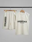 Essentials Fear of God Men's Sleeveless Tank Top and Shorts Set - 5