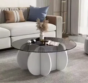 Round White Center Table