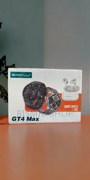 Sinclu GT4 Max Smart Watch + Bluetooth Headphones