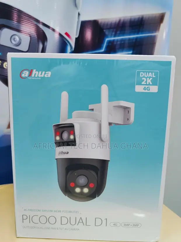 Dahua 4G 3+3MP Outdoor Wi-Fi Dual-Lens Pan Tilt Camera - 1
