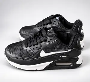 Kids Black & White Nike Air Max Sneakers
