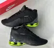 Original Nike Shox BB4 Black, Neon Green - 1
