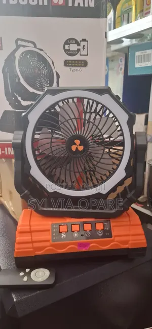 Rechargeable Fan and Light with Remote