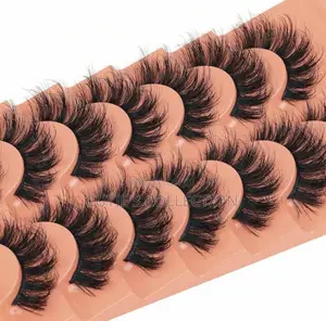 7 Pairs Curl Faux Natural Fluffy Eye Lash Extension - Black