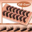 7 Pairs Curl Faux Natural Fluffy Eye Lash Extension - Black - 2