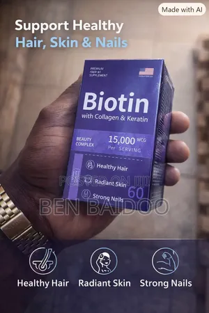 Biotin Supplement for Hair, Skin & Nails