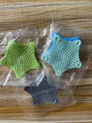 5pcs Silicone Sink and Bathroom Drain Cover - Anti Blockage Star Strainer
