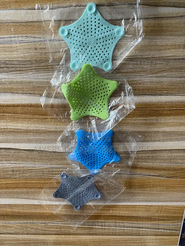 Star Shaped Silicone Kitchen Sink Strainer - 5 Pcs - 1