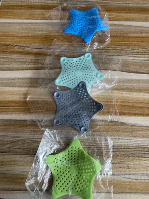 5pcs Silicone Shower Drain Cover - Star Hair Stopper