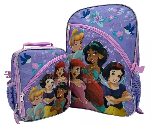 Disney Kids School Bag with Lunch Bag & Water Bottle - 1