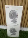 FUNSNAP Portable Rechargeable Desk Fan - White - 2