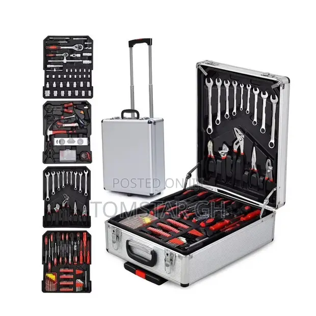 925 Pcs Professional Auto Repair Tool Set with Aluminum Case - 1