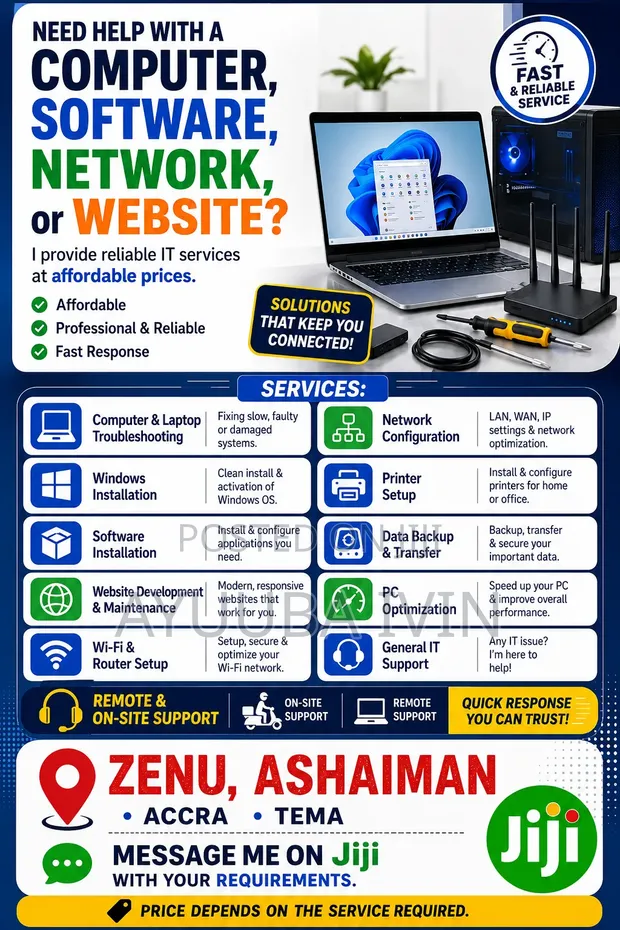 IT Support Services: Computers, Networking, Websites - 1