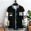 Men's Black & White 86 Tokyo Varsity Bomber Jacket - 2