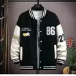 Men's Black & White 86 Tokyo Varsity Bomber Jacket - 3