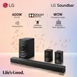 LG 600W 5.1 Ch. Dolby Digital Soundbar with Wireless Subwoofer - 1